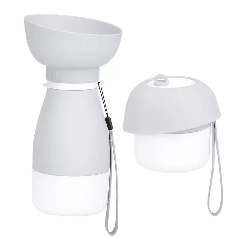2-in-1 Portable Dog Water Bottle with Food Container