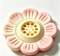 Flower‑Shaped Natural Rubber Dog Toy, Scented Treat Dispenser for Peanut Butter, Dental Chewing & Interactive Frisbee Fetch Play