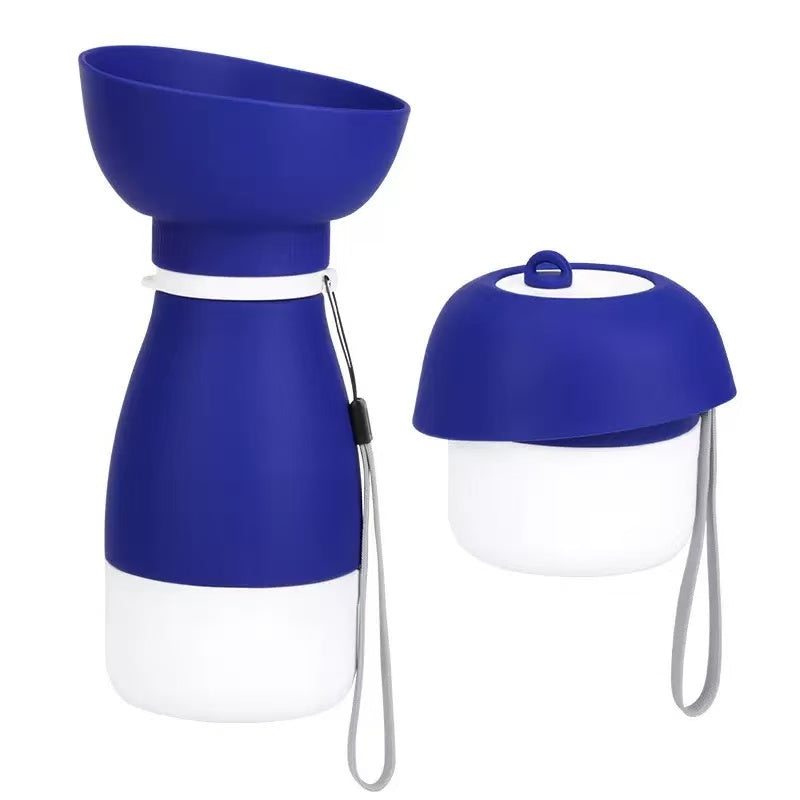 2-in-1 Portable Dog Water Bottle with Food Container