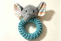 Plush Knit Rope Ring Dog Toy, Squeaky Interactive Tug‑of‑War Chew Toy for Teeth Cleaning & Teething, Odor‑Resistant Durable Pet Toy