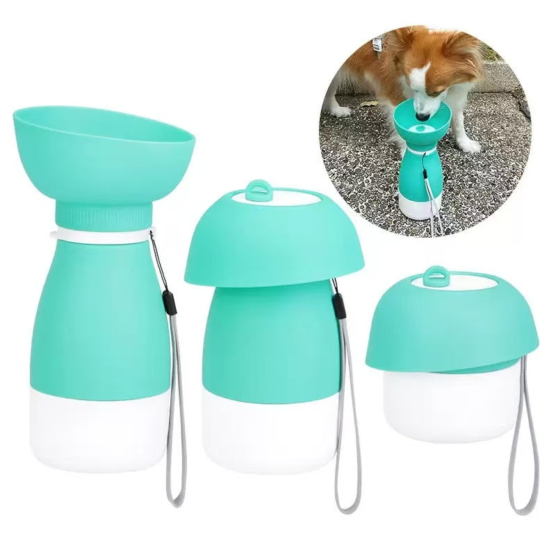 2-in-1 Portable Dog Water Bottle with Food Container